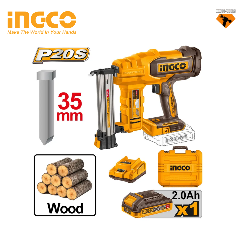 CLOUEUR À CLOUS SANS FIL INGCO CBNLI2008