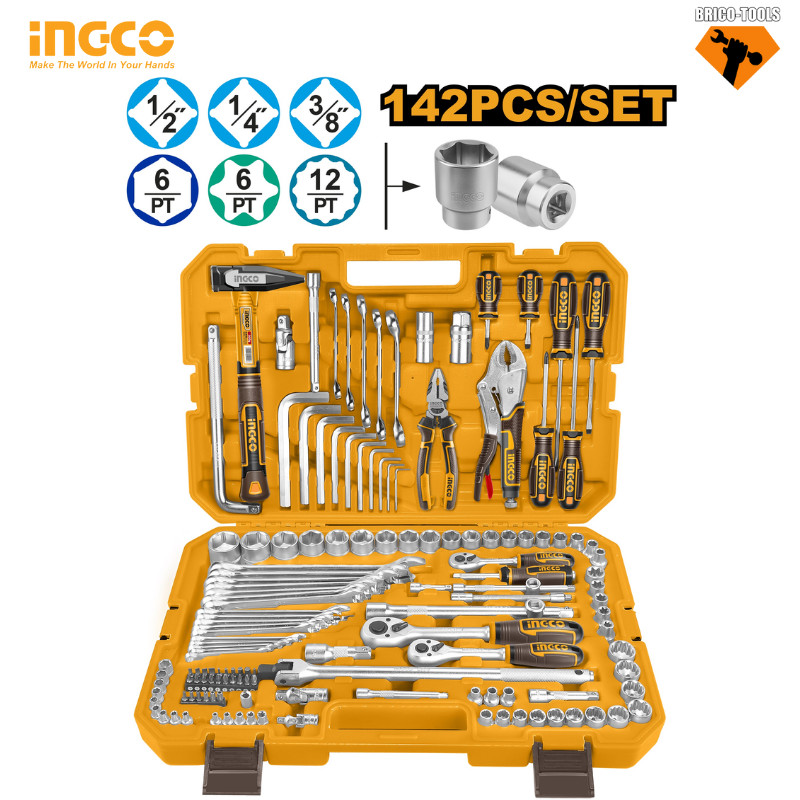 ENSEMBLE D'OUTILS 142PCS INGCO HKTHP21421