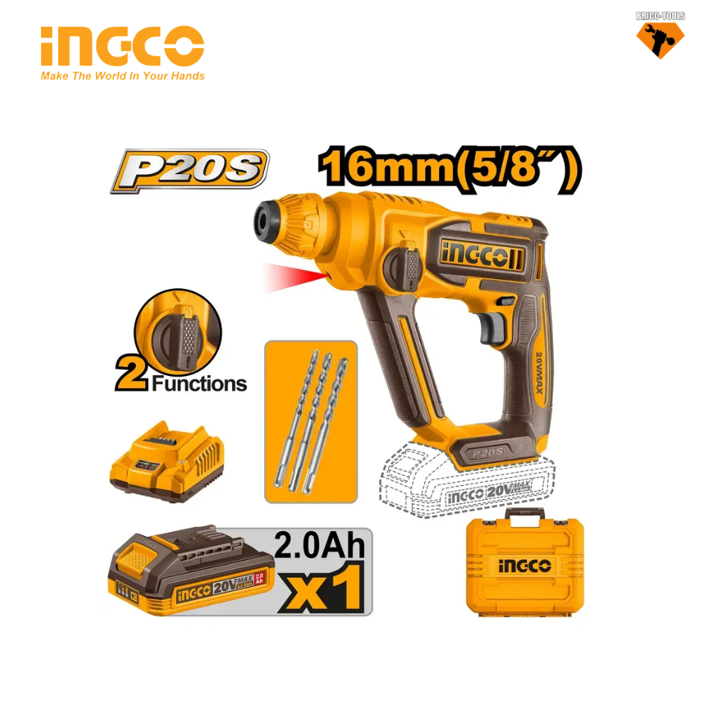 MARTEAU 20V INGCO CRHLI201681