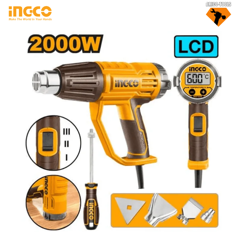PISTOLET THERMIQUE 2000W INGCO HG20058