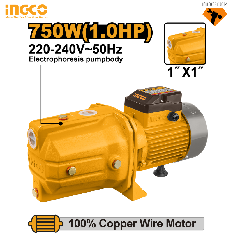 POMPE PÉRIPHÉRIQUE 1HP INGCO JP075068