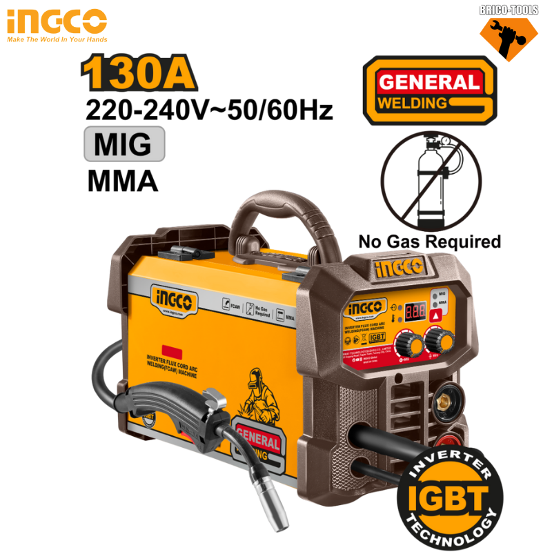 POSTE 130A INGCO 2 IN 1 MMA+MIG ING-FC13018