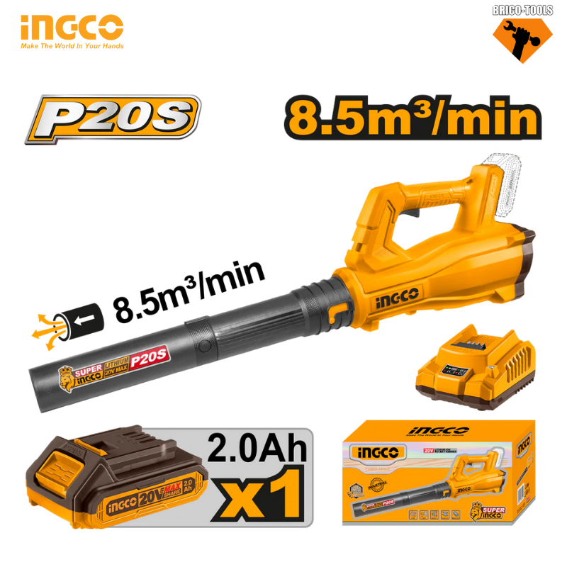 SOUFFLEUR SANS FIL INGCO 20V CABLI203235