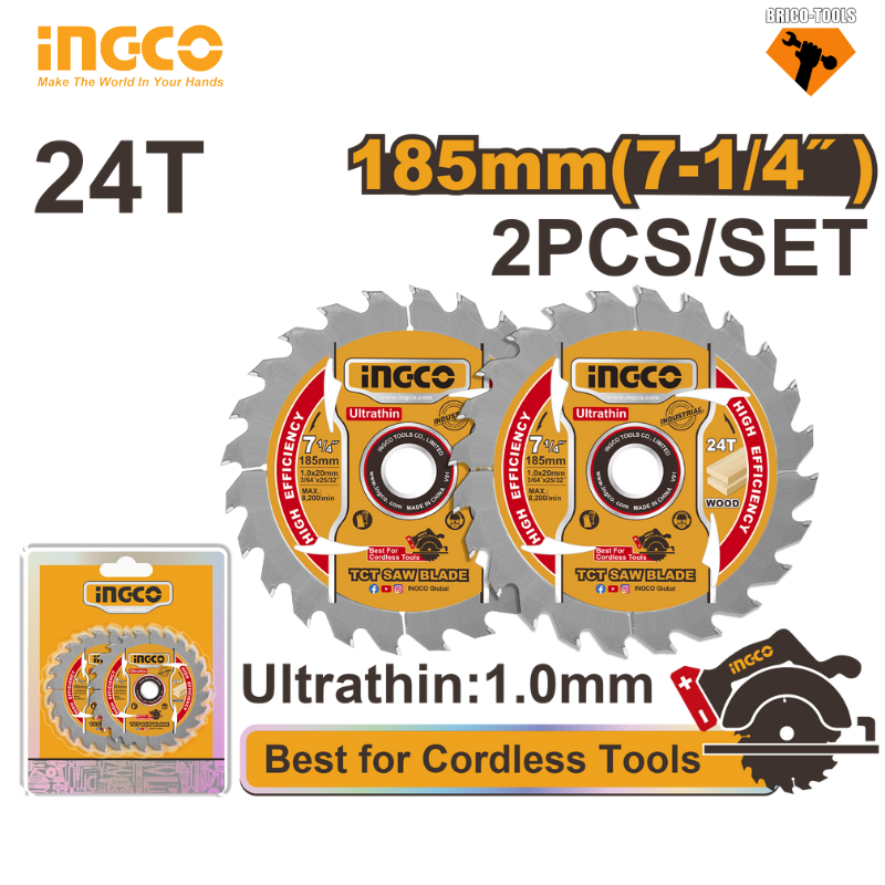ULTRA-THIN TCT WOOD BLADE FOR CORDLESS SAWS TSB1853