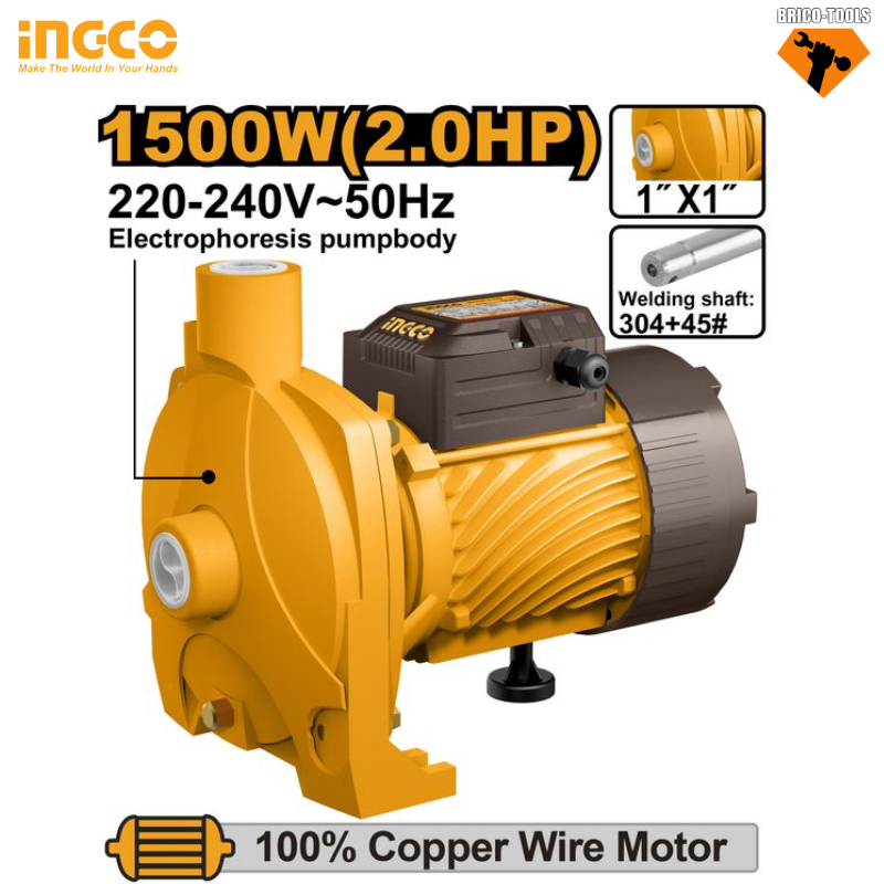 WATER PUMP 2HP 1500W INGCO CPM150068