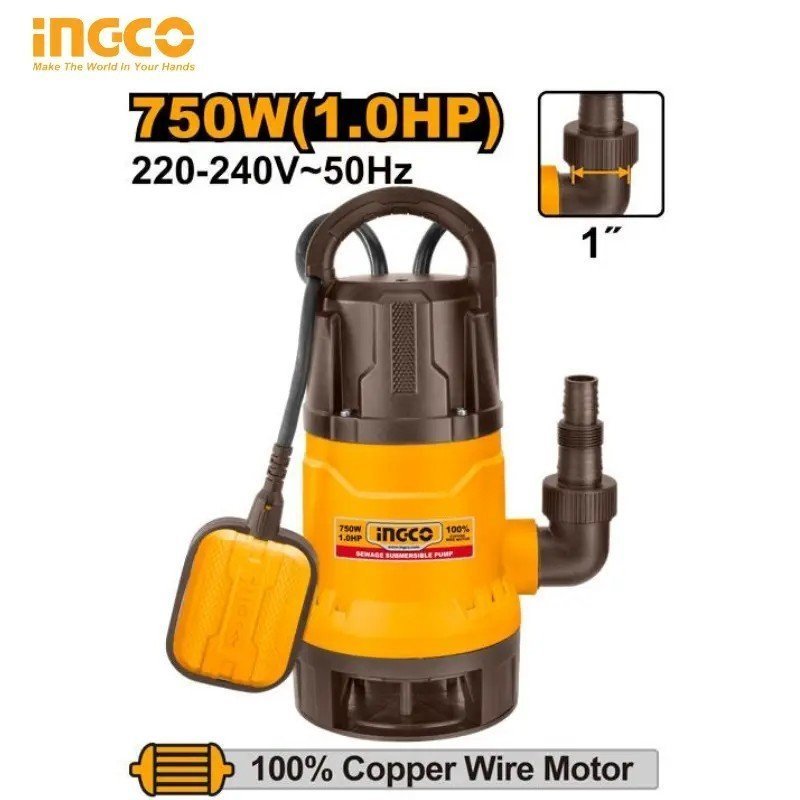 POMPE VIDE CAVE 1HP 750W INGCO SPD7508