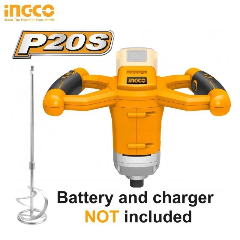 MALAXEUR SANS FIL INGCO 20V LITHIUM-ION – 0-650 TR/MIN (SANS BATTERIES) MXLI2001 1 MALAXEUR SANS FIL INGCO 20V LITHIUM-ION – 0-650 TR/MIN (SANS BATTERIES) MXLI2001