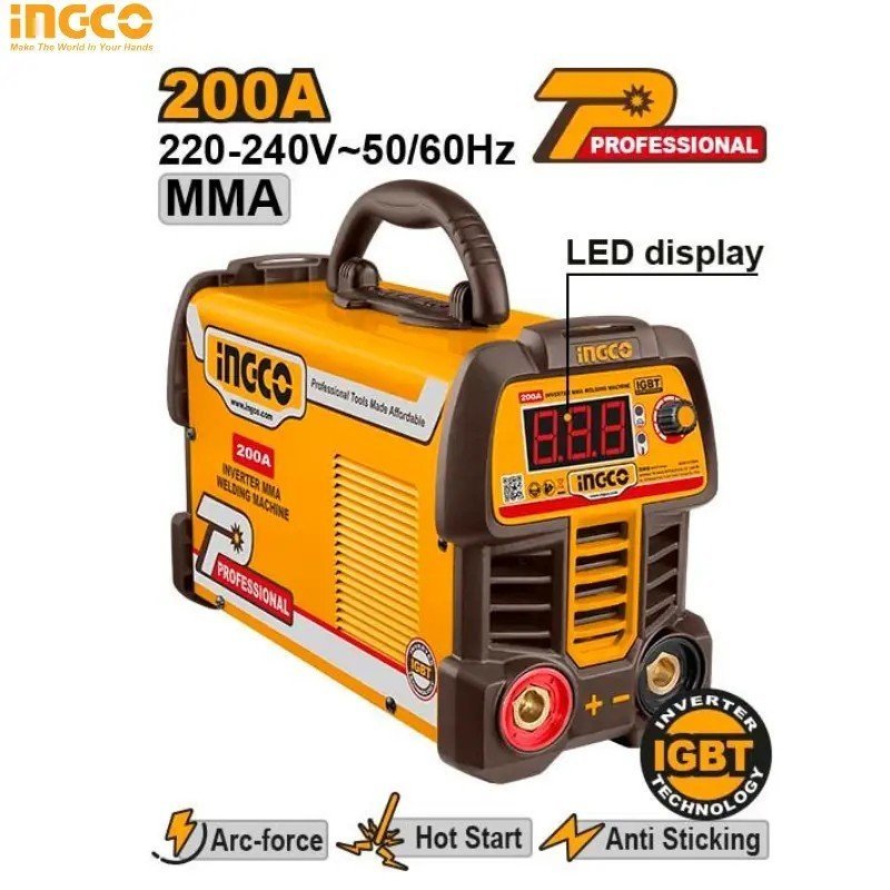 POSTE SOUDEUR 200A INGCO ING-MMA20069 1 POSTE SOUDEUR 200A INGCO ING-MMA20069
