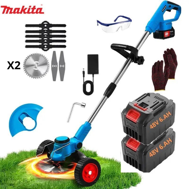 DÉBROUSSAILLEUSE ÉLECTRIQUE À LAME MÉTALLIQUE 48V MAKITA