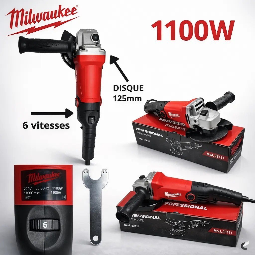 MEULE À DISQUE AVEC VITESSE MILWAUKEE SH14-8 1 MEULE À DISQUE AVEC VITESSE MILWAUKEE SH14-8