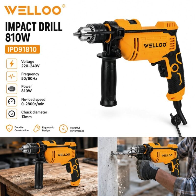 PERCEUSE WELLO 810W  13MM IPD91810
