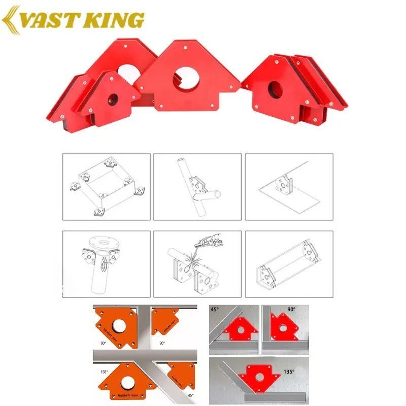 PACK ÉQUERRES MAGNÉTIQUES MULTI-ANGLES 6 PIÈCES VAST KING MMT4-6 1 PACK ÉQUERRES MAGNÉTIQUES MULTI-ANGLES 6 PIÈCES VAST KING MMT4-6