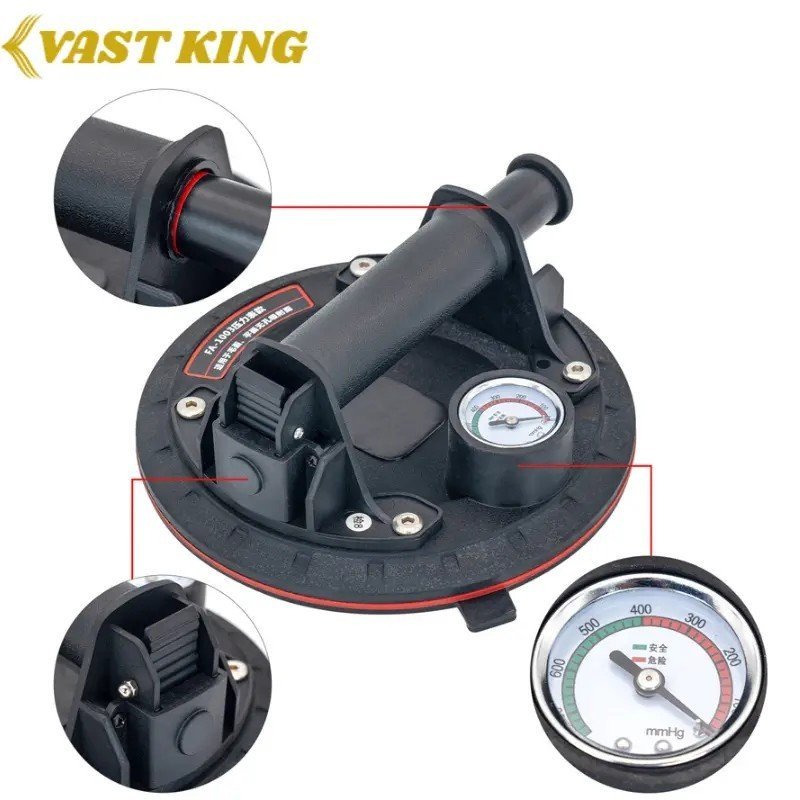 VENTOUSE DE LEVAGE AVEC MANOMÈTRE 150KG VAST KING MMT5-4 1 VENTOUSE DE LEVAGE AVEC MANOMÈTRE 150KG VAST KING MMT5-4