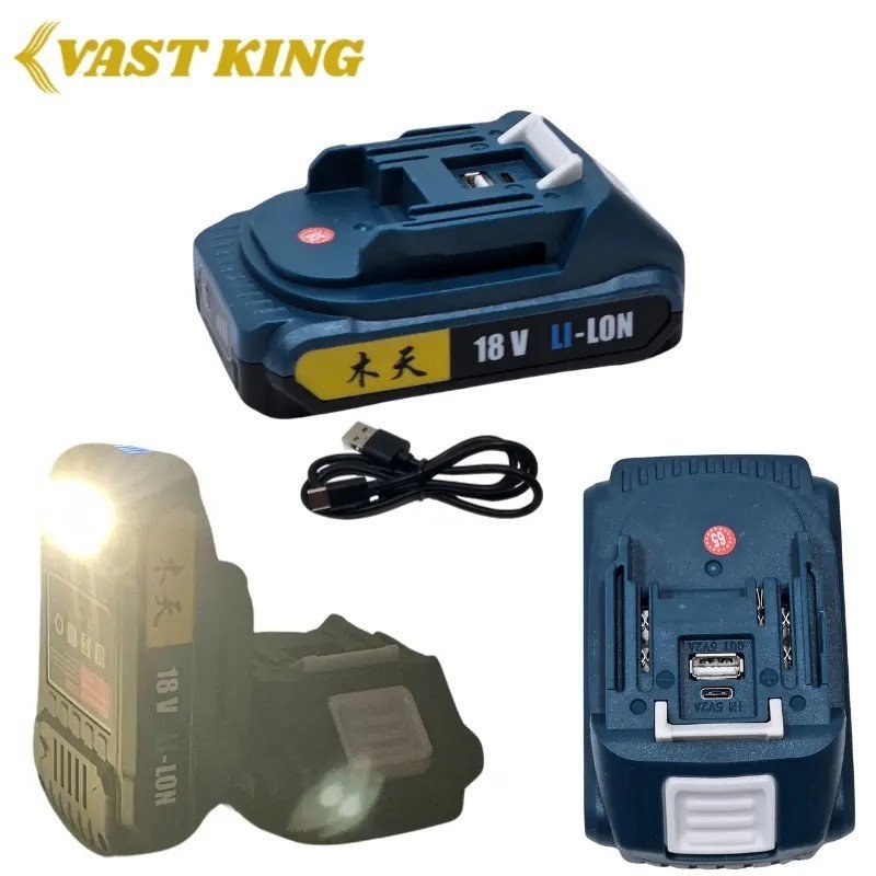 BATTERIE TYPE C AVEC TORCHE 18V VAST KING MMT8-6 1 BATTERIE TYPE C AVEC TORCHE 18V VAST KING MMT8-6