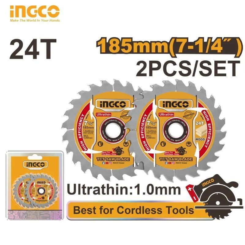 ULTRA-THIN TCT WOOD BLADE FOR CORDLESS SAWS TSB1853 1 ULTRA-THIN TCT WOOD BLADE FOR CORDLESS SAWS TSB1853
