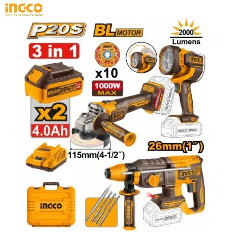 CORDLESS 3 PCS COMBO KIT COSLI250183 1 CORDLESS 3 PCS COMBO KIT COSLI250183