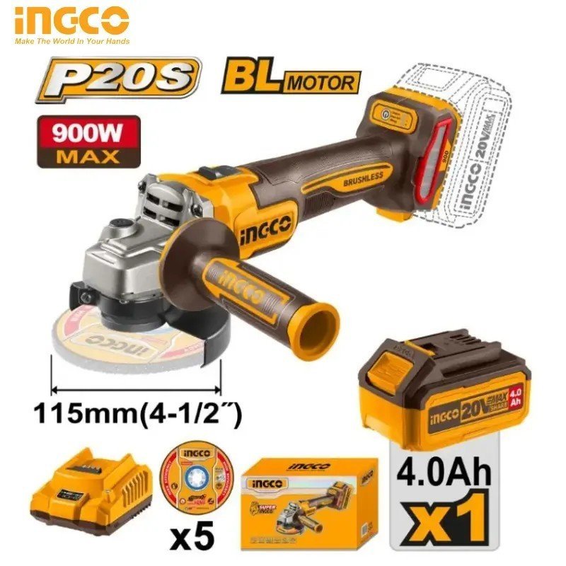 LITHIUM-ION CORDLESS ANGLE GRINDER INGCO CAGLI261521 1 LITHIUM-ION CORDLESS ANGLE GRINDER INGCO CAGLI261521