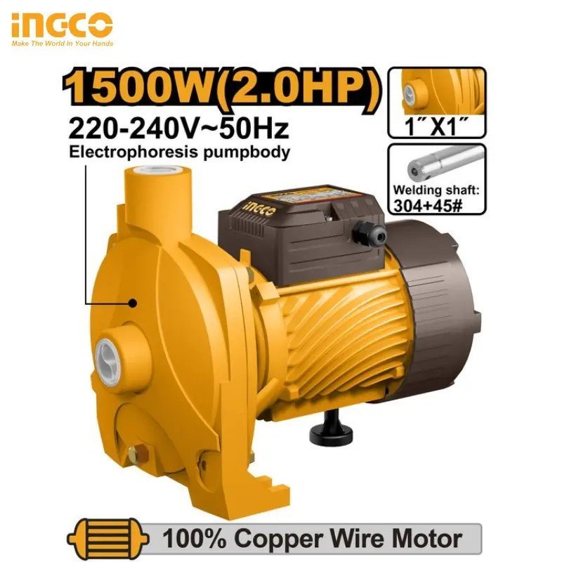 WATER PUMP 2HP 1500W INGCO CPM150068 1 WATER PUMP 2HP 1500W INGCO CPM150068