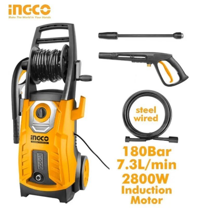 NETTOYEUR HAUTE PRESSION 2800W INGCO HPWR28008 1 NETTOYEUR HAUTE PRESSION 2800W INGCO HPWR28008