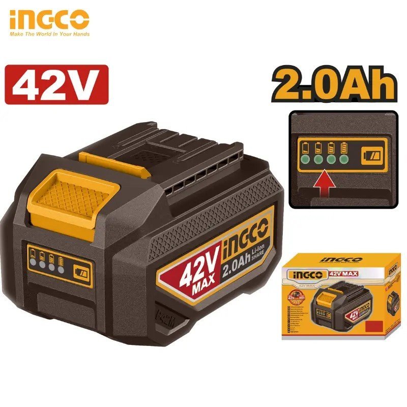 BLOC-BATTERIE INGCO 42 V 2,0 AH FBLI42201 1 BLOC-BATTERIE INGCO 42 V 2,0 AH FBLI42201