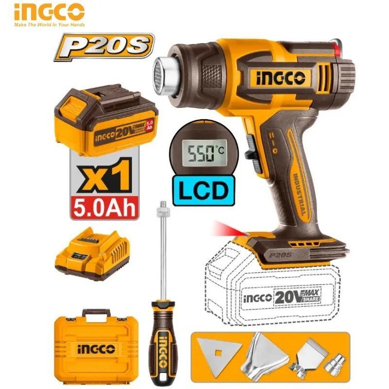 DECAPEUR THERMIQUE 20V INGCO HGLI20035 1 DECAPEUR THERMIQUE 20V INGCO HGLI20035