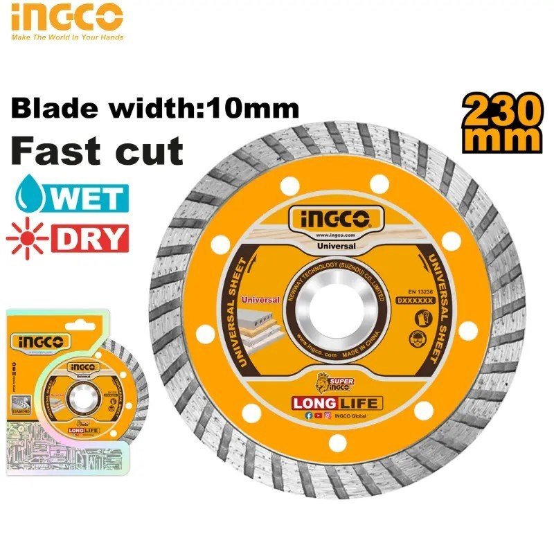 DISQUE DIAMANTÉ TURBO INGCO DMD032302 1 DISQUE DIAMANTÉ TURBO INGCO DMD032302