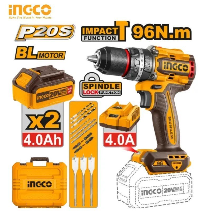 VISSEUSE INGCO 96 N.M BRUSHLESS CIDLI20968 1 VISSEUSE INGCO 96 N.M BRUSHLESS CIDLI20968