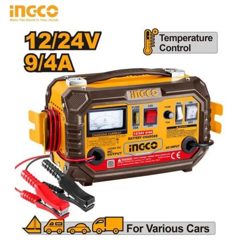 CHARGEUR BATTERIE 12V/24V INGCO ING-CB1601 1 CHARGEUR BATTERIE 12V/24V INGCO ING-CB1601