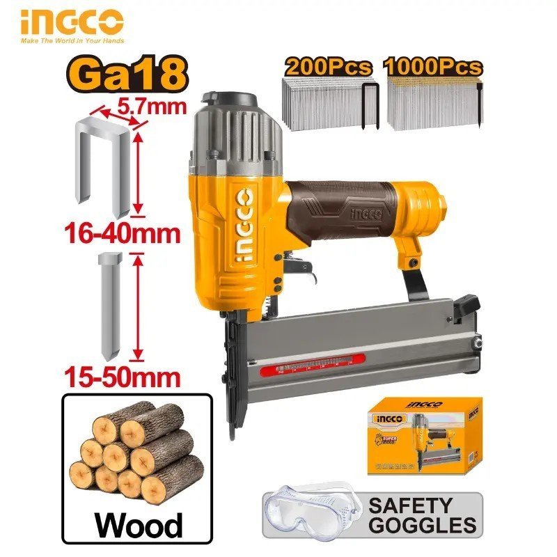 AGRAFEUSE PNEUMATIQUE 2 EN 1 INGCO ACN50401 1 AGRAFEUSE PNEUMATIQUE 2 EN 1 INGCO ACN50401