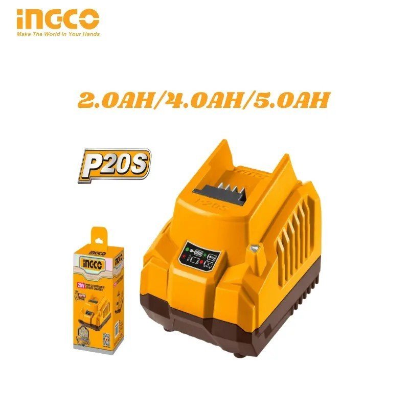 CHARGEUR BATTERIE 2.0AH/4.0AH/5.0AH INGCO FCLI2001 1 CHARGEUR BATTERIE 2.0AH/4.0AH/5.0AH INGCO FCLI2001
