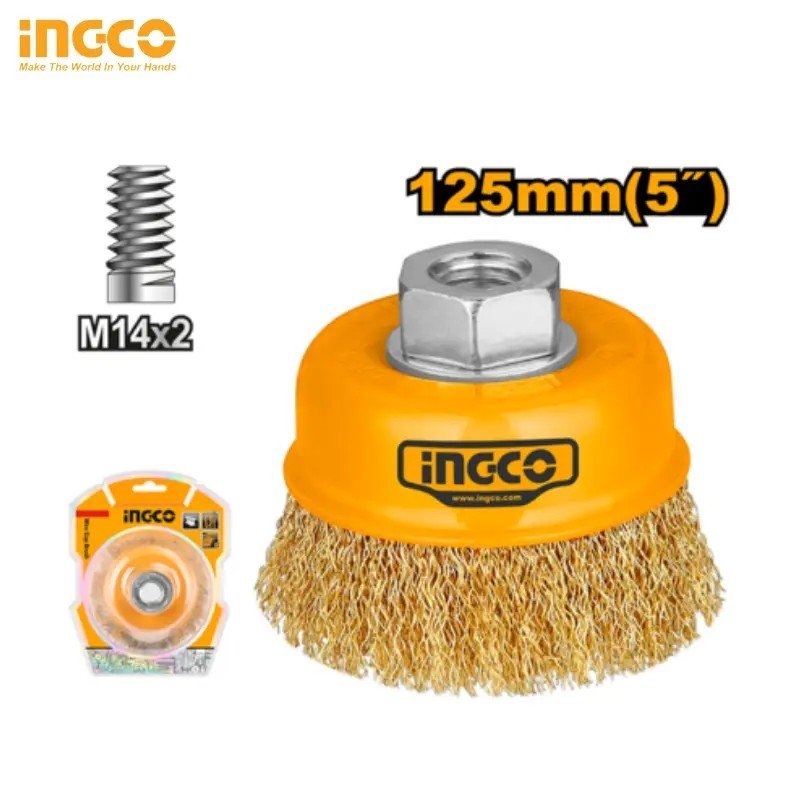 BRUSH FOR ANGLE GRINDER 125 MM INGCO WB11251 1 BRUSH FOR ANGLE GRINDER 125 MM INGCO WB11251