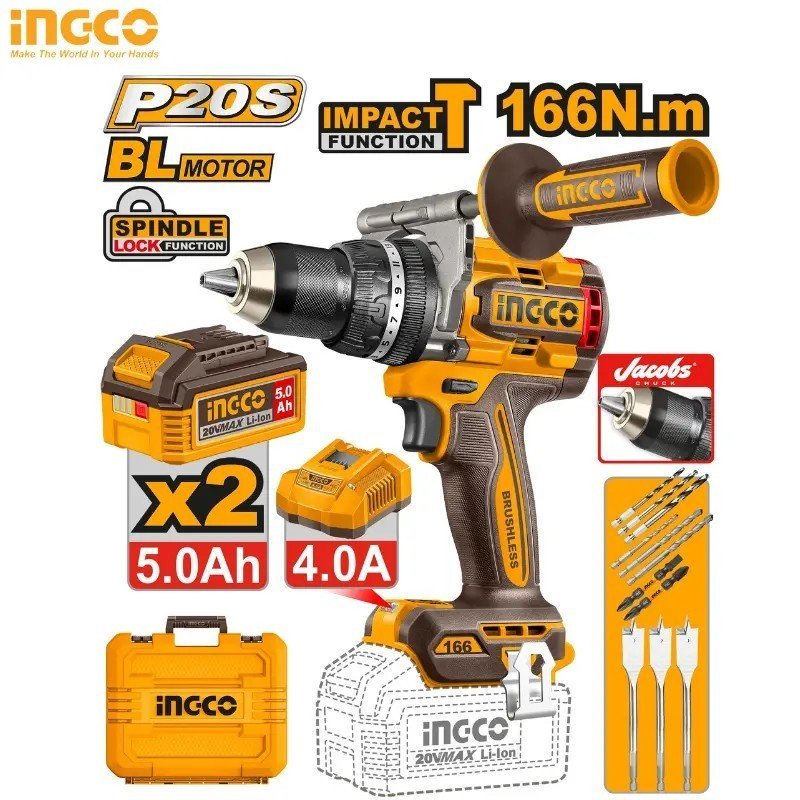 BRUSHLESS CORDLESS IMPACT DRILL CIDLI201668 1 BRUSHLESS CORDLESS IMPACT DRILL CIDLI201668