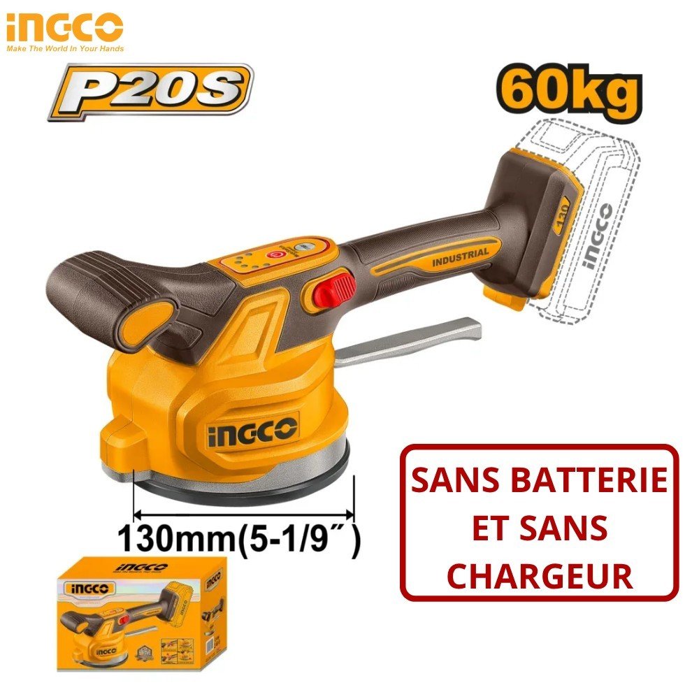 VIBREUR CARRELAGE SANS BATTERIE ET SANS CHARGEUR INGCO CTVLI2001 1 VIBREUR CARRELAGE SANS BATTERIE ET SANS CHARGEUR INGCO CTVLI2001